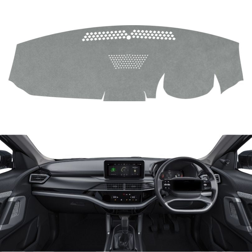 Tata Safari 2021 To 2026 Car Dashboard Cover Mat (Grey)