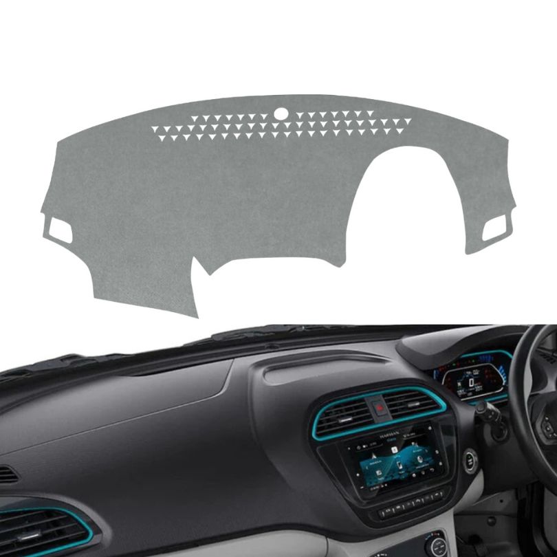 Tata Tigor EV 2021 To 2026 Car Dashboard Cover Mat (Grey)