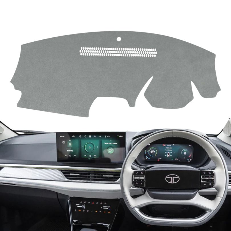 Tata Curvv  EV 2024 To 2026 Car Dashboard Cover Mat (Grey)