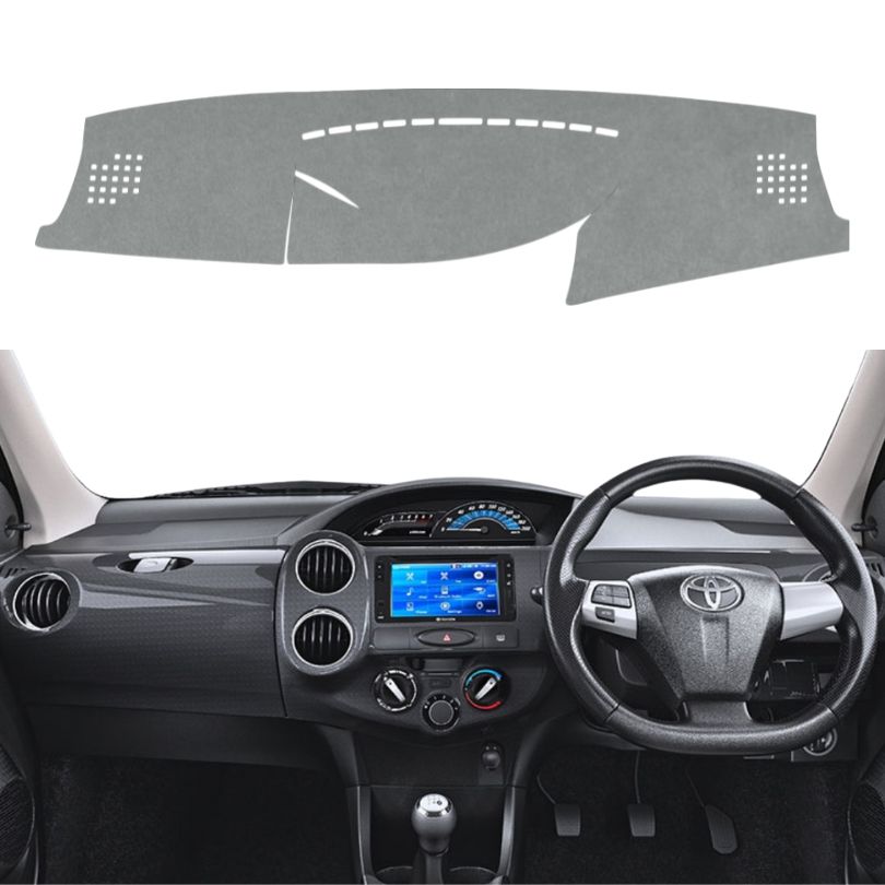 Toyota Etios Cross 2014 To 2020 Car Dashboard Cover Mat (Grey)
